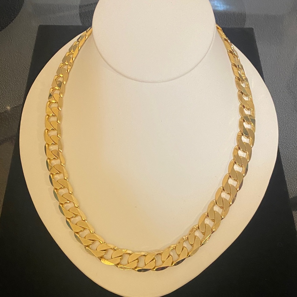 Gold Filled Cuban Link Necklace - Unisex